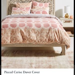 Anthropologie Pieced Cerise Duvet Queen